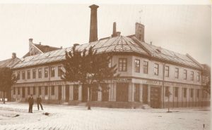 Lysholms brenneri i Olav Tryggvasonsgate 26, cirka 1880.